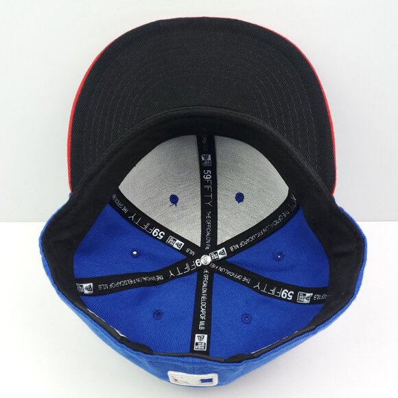 Philadelphia Phillies Fitted Hat New Era 59Fifty MLB Baseball Cap Size 7 5/8 - Picture 4 of 11